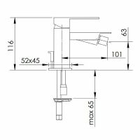 Товар: Смеситель для биде Remer Qubica Design QD20 Хром - фото 2 Смеситель для биде Remer Qubica Design QD20 Хром — фото 2, Смесители для биде
