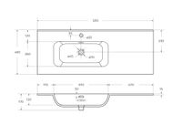 Товар: Керамическая раковина, чаша слева, CEZARES CZR-8095-120-L - фото 7 Керамическая раковина, чаша слева, CEZARES CZR-8095-120-L — фото 7, Раковины