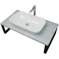 Столешница под раковину 1MarKa Grunge Loft 70 Ц0000015934 Бетон светлый — фото 6, Столешницы под раковину