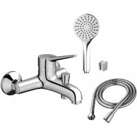 Смеситель для ванны Dorff Optima D2010008 Хром — фото 1, Смеситель для ванны