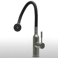 Смеситель для кухни Lemark Expert Нержавеющая сталь Черный арт-LM5082S-Black — фото 4, Смесители для кухни
