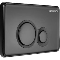 Клавиша смыва Bettoserb Sava Fix Slim Morava 40006459 Черная матовая — фото 3, Кнопки смыва
