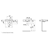 Раковина Laufen Val 55 R 8.1528.4.000.106.1 Белая — фото 3, Раковины подвесные