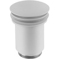 Донный клапан Remer 904CC114BO click-clack Белый матовый — фото 1, Раковины и столешницы. Выпуски для умывальников