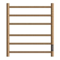 Полотенцесушитель электрический Point Аврора PN10856BR П6 500x600 диммер справа, бронза — фото 1, Электрические полотенцесушители