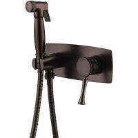 Гигиенический душ со смесителем Lemark Peretto LM6319RB Черный кофе — фото 1, Гигиенические души