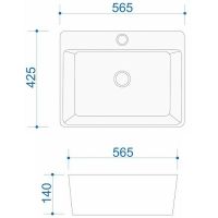 Раковина Maretti Sofia 57 SF13NS18-844 Белая — фото 8, Раковины накладные