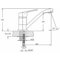 Смеситель для раковины Haiba HB4516 Хром — фото 2, Смесители для раковины