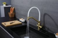 Смеситель для кухни Raglo R81.62.03 Золото матовое Белый — фото 6, Смесители для кухни