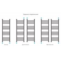 Водяной полотенцесушитель Сунержа Богема прямая 1200х400 Хром — фото 2, Водяные полотенцесушители