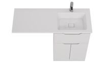 Товар: Тумба Vega, 60 см, напольная, 1 ящик, 2 дверцы, белый глянец - фото 10 Тумба Vega, 60 см, напольная, 1 ящик, 2 дверцы, белый глянец — фото 10, Тумбы под раковину