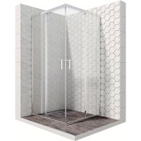Душевой уголок Ambassador Kingston 100х100 14011103 профиль Хром стекло прозрачное — фото 1, Душевые уголки