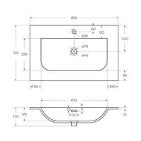 Товар: Керамическая раковина CEZARES CZR-8099-80/50 - фото 6 Керамическая раковина CEZARES CZR-8099-80/50 — фото 6, Раковины