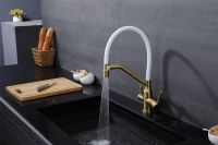 Смеситель для кухни Raglo R81.62.03 Золото матовое Белый — фото 12, Смесители для кухни