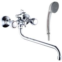 Смеситель для ванны Haiba HB2209 универсальный Хром — фото 1, Смеситель для ванны