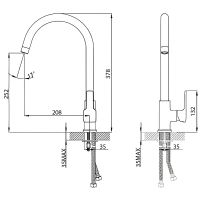 Смеситель для кухни Lemark Basis LM3605C Хром — фото 2, Смесители для кухни