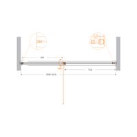 Товар: Душевая дверь CEZARES URBAN-B-12-140-C-NERO - фото 2 Душевая дверь CEZARES URBAN-B-12-140-C-NERO — фото 2, Распашные душевые двери