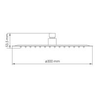 Товар: A332 Верхняя душевая насадка - фото 2 A332 Верхняя душевая насадка — фото 2, Комплектующие для туалета