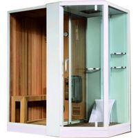 Душевая кабина Orans 180x130 L 89103LW с сауной профиль Белый стекла прозрачные — фото 1, Душевые кабины