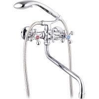 Смеситель для ванны G-Lauf QTZ7-B856 универсальный Хром — фото 1, Смеситель для ванны