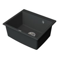 Мойка кухонная Point Бинга 60 PN3003GR, графит — фото 3, Кухонные мойки