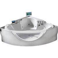 Акриловая ванна Gemy G9025 II O 155x155 с гидромассажем — фото 1, Акриловые ванны