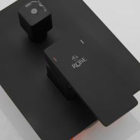 Душевая система Rose R28H R2835H Черная матовая — фото 25, Верхние души