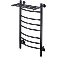 Электрический полотенцесушитель Comfysan Noumi EC-8 80x40 014018 с полкой Черный матовый — фото 1, Электрические полотенцесушители