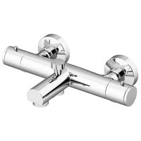Смеситель для ванны Gattoni Termostatici TS21022C0 с термостатом Хром — фото 1, Смеситель для ванны