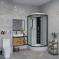 Товар: Душевая кабина Niagara Classic NG-6701-14G (90х90х215) средний поддон(26см),черный,стекло прозрачное - фото 3 Душевая кабина Niagara Classic NG-6701-14G (90х90х215) средний поддон(26см),черный,стекло прозрачное — фото 3, Душевые кабины