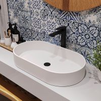 Товар: Раковина-чаша Aqueduto Espiral 60 ESP0220 Белая матовая - фото 3 Раковина-чаша Aqueduto Espiral 60 ESP0220 Белая матовая — фото 3, Раковины