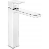 Смеситель для раковины E.C.A. Tiera 104888002EX Белый Хром — фото 1, Смесители для раковины