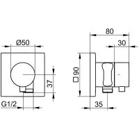 Товар: Запорный вентиль Keuco IXMO 59557 010202 Хром - фото 2 Запорный вентиль Keuco IXMO 59557 010202 Хром — фото 2, Комплектующие для туалета