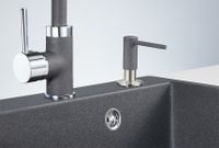 Granula-018 D, ГРАФИТ (ЧЁРНО-СЕРЫЙ), ДОЗАТОР КУХОННЫЙ — фото 1, Дозаторы для кухонных моек