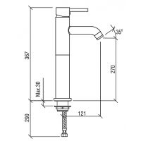Смеситель для раковины Laparet Miniliada N2012902LPT Хром — фото 8, Смесители для раковины