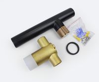 Смеситель для раковины Bronze de Luxe Avantgarde 2021MH Черный Розовое золото — фото 4, Смесители для раковины