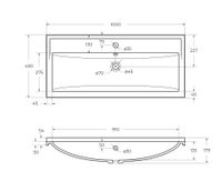 Товар: Раковина из искусственного камня CEZARES CZR-1000/450-LV-MR-FS - фото 6 Раковина из искусственного камня CEZARES CZR-1000/450-LV-MR-FS — фото 6, Раковины