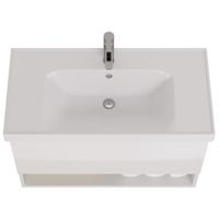 Товар: Тумба PERFECTO, 90 см, подвесная, 1 ящик, push-to-open, белый глянец - фото 10 Тумба PERFECTO, 90 см, подвесная, 1 ящик, push-to-open, белый глянец — фото 10, Тумбы под раковину