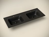 Раковина Ceramicanova Element 120 CN7004MB двойная Черная матовая — фото 5, Раковины встраиваемые сверху