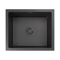 GRANFEST METAL Мойка нерж.сталь AISI 304 PVD графит 1 чаша 450*380*215 мм арт.GF-4538 PVD графит — фото 1, Кухонные мойки