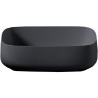 Раковина-чаша Artceram Cognac Quadro 56 COL009 17 00 Черная матовая — фото 1, Раковины накладные