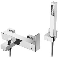 Смеситель для ванны Gattoni Kubik 2500/25C0 Хром — фото 1, Смеситель для ванны