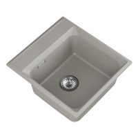 Мойка кухонная Point Мисти 46 серый арт-PN3011AL — фото 4, Кухонные мойки