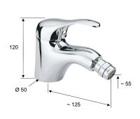 Смеситель для биде Remer Musa Хром арт-M21 — фото 2, Смесители для биде