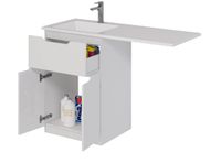 Товар: Тумба Vega, 60 см, напольная, 1 ящик, 2 дверцы, белый глянец - фото 6 Тумба Vega, 60 см, напольная, 1 ящик, 2 дверцы, белый глянец — фото 6, Тумбы под раковину