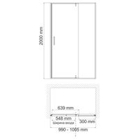 Товар: Elbe 74P12 Душевая дверь - фото 10 Elbe 74P12 Душевая дверь — фото 10, Душевые двери в нишу