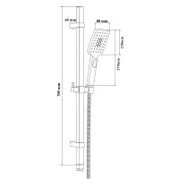 Товар: Душевой гарнитур Bond Cube B03-8700 Хром - фото 8 Душевой гарнитур Bond Cube B03-8700 Хром — фото 8, Душевые гарнитуры