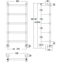 Товар: Водяной полотенцесушитель Margaroli Sole 442-5 4424705CRN Хром - фото 6 Водяной полотенцесушитель Margaroli Sole 442-5 4424705CRN Хром — фото 6, Водяные полотенцесушители