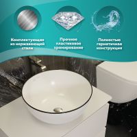 Донный клапан Owl 1975 OWLKL002 click-clack Хром — фото 3, Донные клапаны