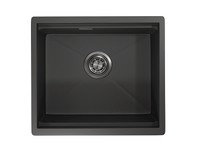 Granula-KS-5045U, ЧЕРНЫЙ МАТОВЫЙ, стальная кухонная мойка KITCHEN SPACE — фото 1, Кухонные мойки